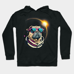 Pug Dog America 2024 Solar Eclipse Totality Accessories Hoodie